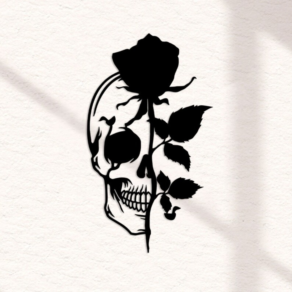 Halloween Skeleton Decoration - Arte de Parede em Metal com