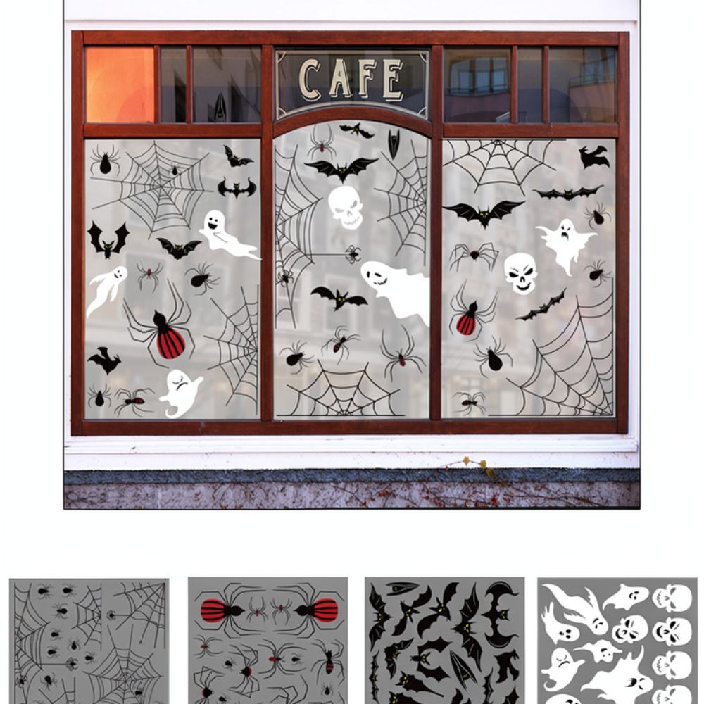 Halloween Skeleton Decoration - Adesivos de parede para o Halloween,