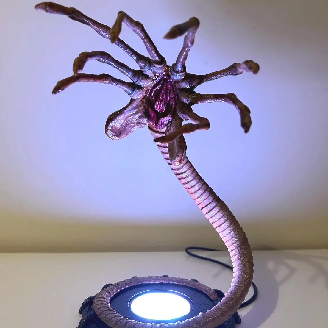 Halloween Pumpkin Decor Led - Luminária Alien Facehugger, Decoração de Abóbora