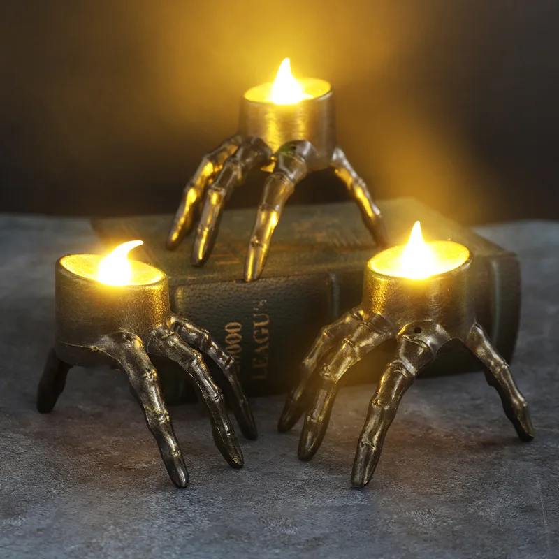 Halloween Skeleton Decoration - Halloween quebrar o braço crânio led
