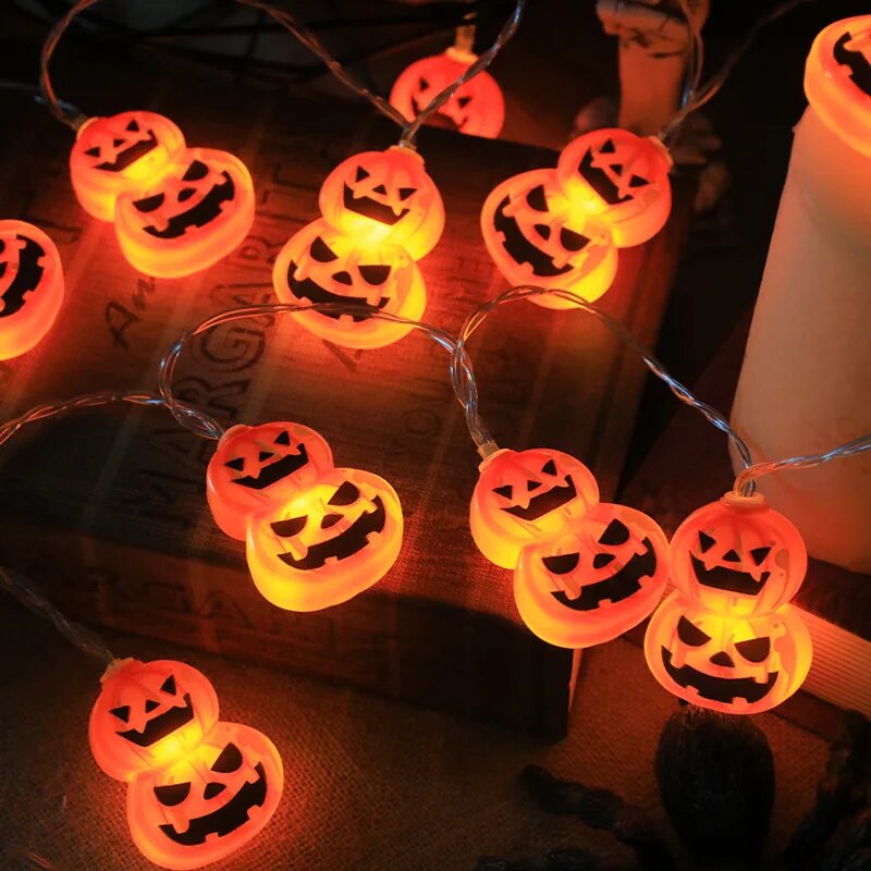 Luzes de Cordão LED de Hallowe - Halloween Led String Lights Orange avaliação e preço