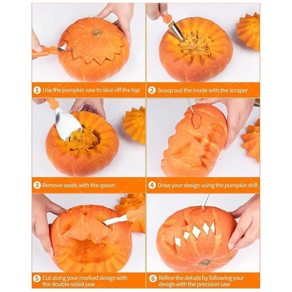 Conjunto de Ferramentas para E - Pumpkin Lantern Halloween avaliação e preço