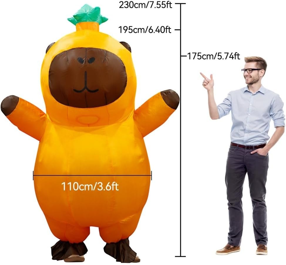Fantasia Inflável de Capivara  - Halloween Costume Adult avaliação e preço