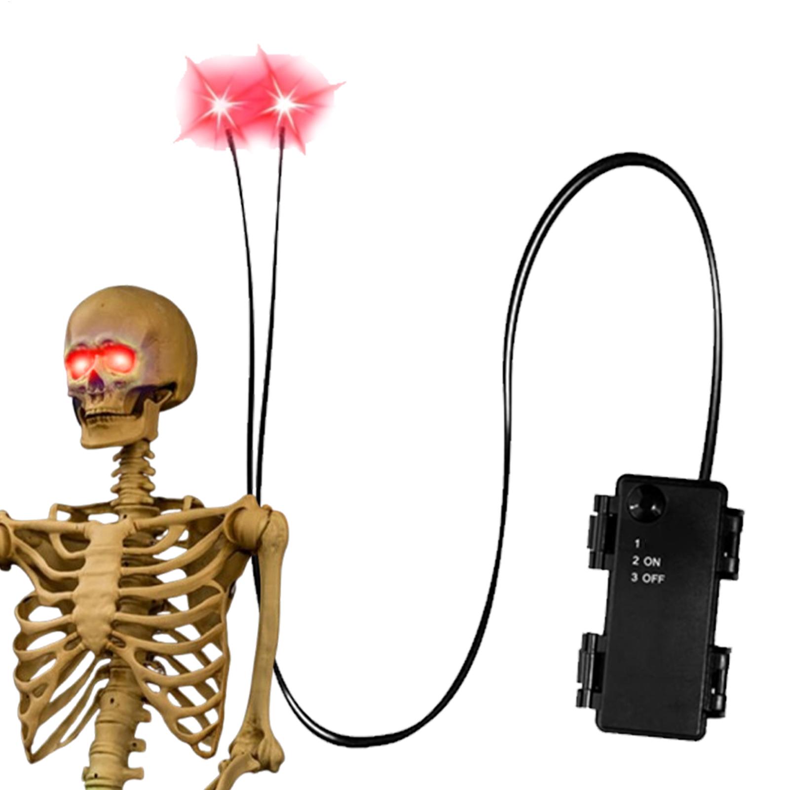 Olhos de Esqueleto LED Brilhan - Halloween Pumpkin Decor Led avaliação e preço