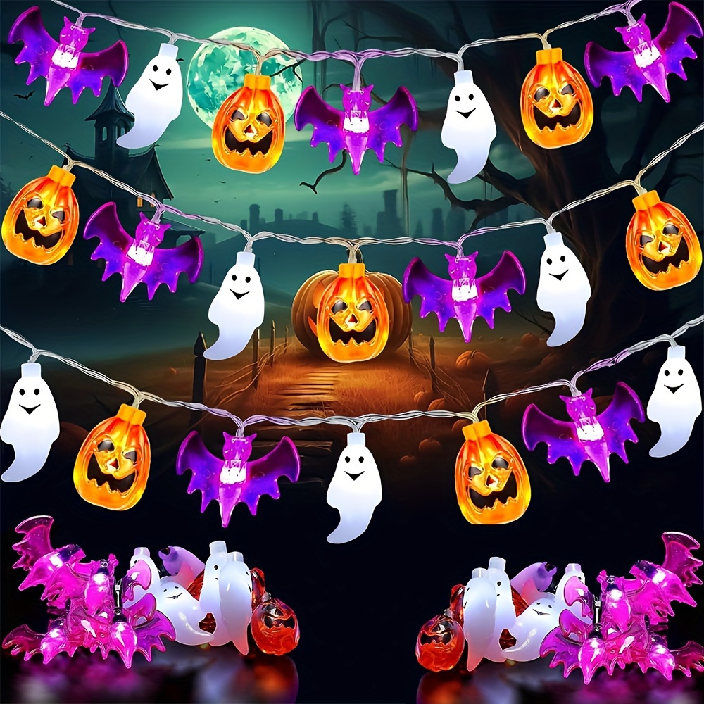 Luzes de Cordão LED de Hallowe - Halloween Led String Lights Orange avaliação e preço