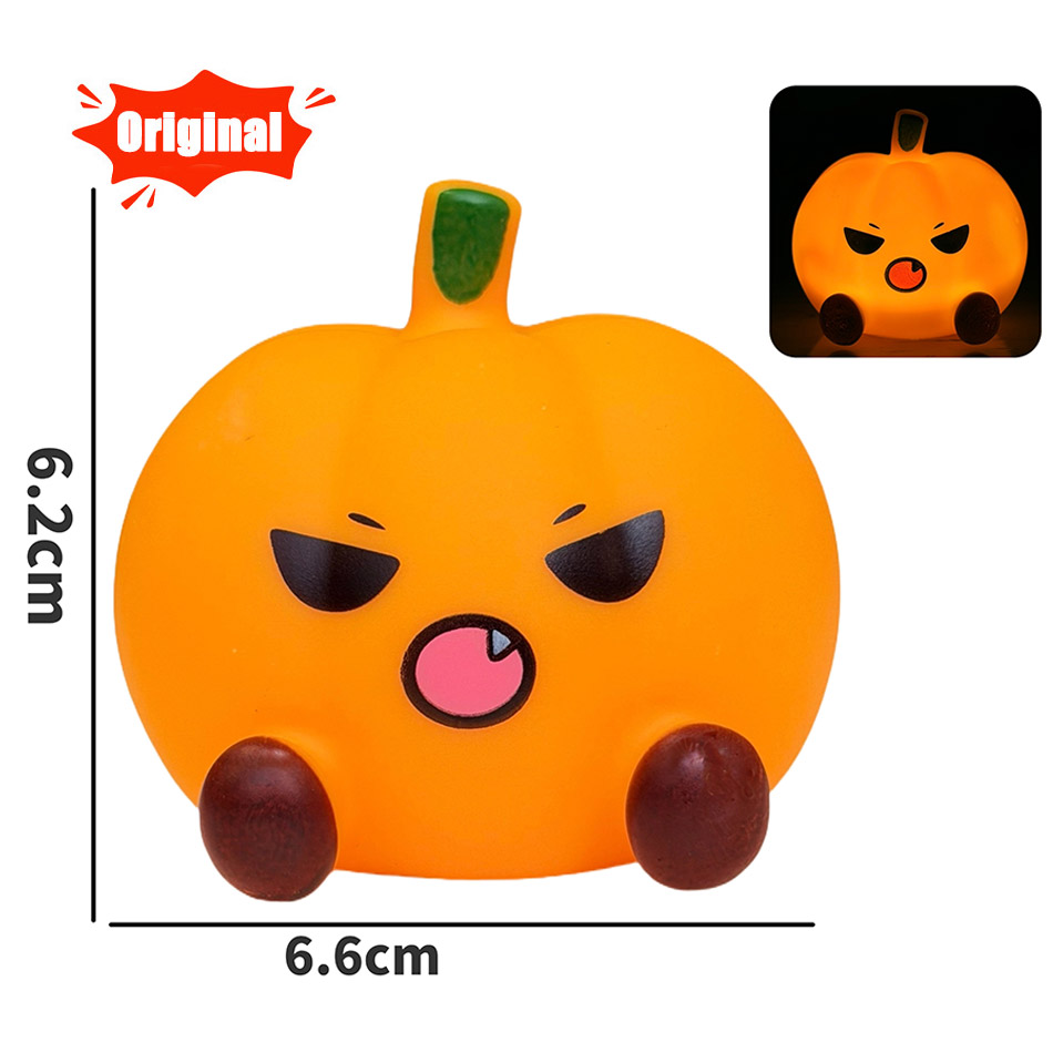 Luminária de Silicone Kawaii e - Halloween Pumpkin Decor Led avaliação e preço