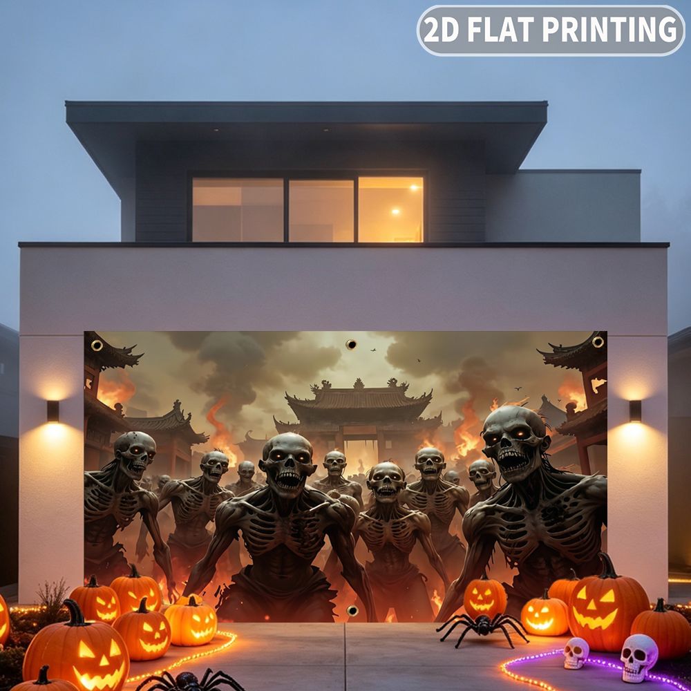 1 unidade de banner plano 2D p - Halloween Skeleton Decoration avaliação e preço