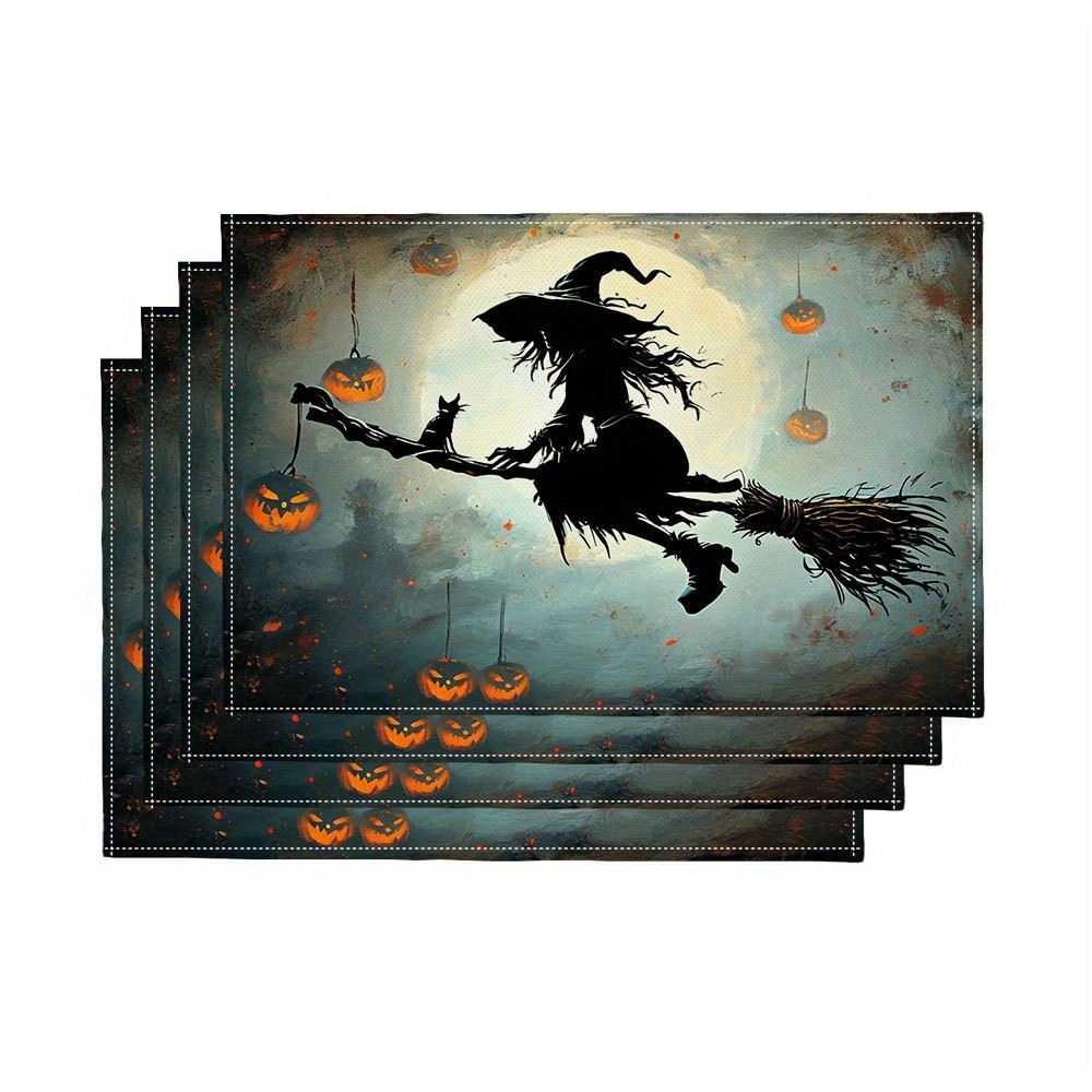 Conjunto de 4 Sousplats Assust - Pumpkin Lantern Halloween avaliação e preço