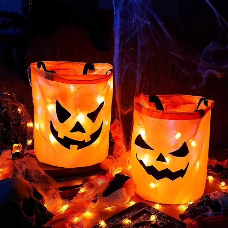 1-10 unidades de cesto de abób - Halloween Pumpkin Decor Led avaliação e preço