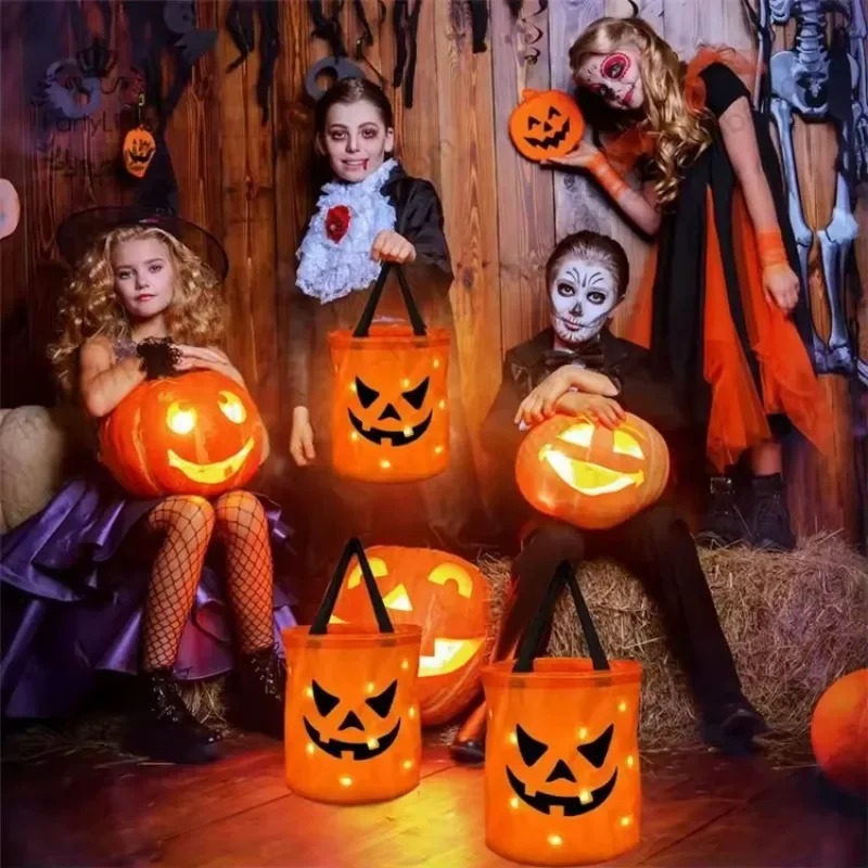 1-10 unidades de cesto de abób - Halloween Pumpkin Decor Led avaliação e preço