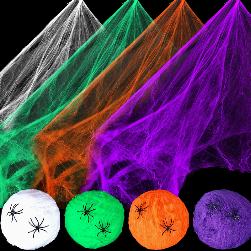 Decoração de Halloween: teia d - Spider Web Halloween Decoration avaliação e preço