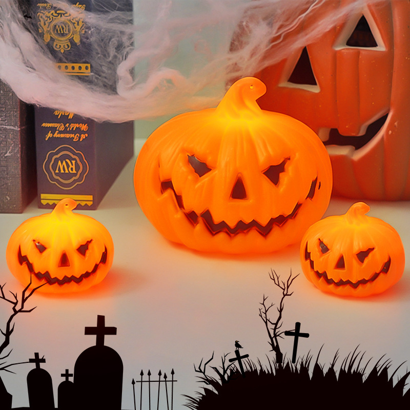 Lâmpada LED de Abóbora de Hall - Halloween Pumpkin Decor Led avaliação e preço